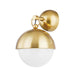 Corbett Lighting Canada - One Light Wall Sconce - Althea - Vintage Polished Brass- Union Lighting Luminaires Decor