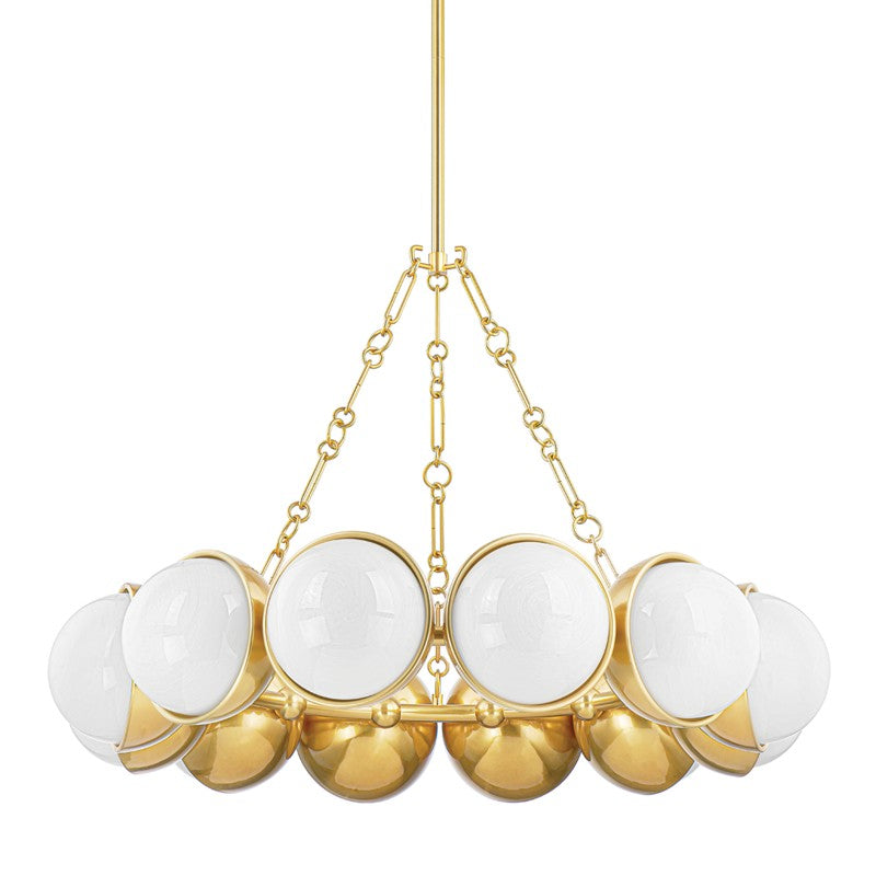 Corbett Lighting Canada - 12 Light Chandelier - Althea - Vintage Polished Brass- Union Lighting Luminaires Decor