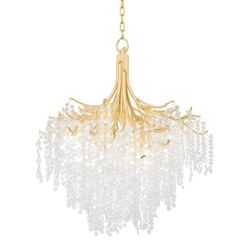 Corbett Lighting Canada - Nine Light Chandelier - Genoa - Gold Leaf- Union Lighting Luminaires Decor