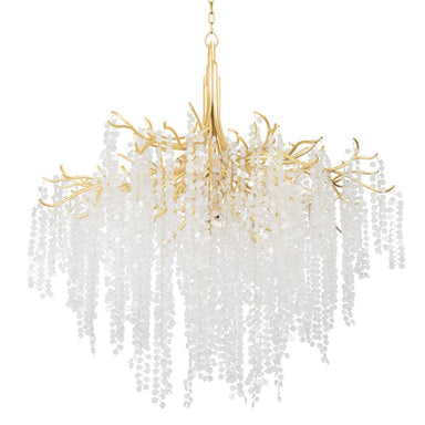 Corbett Lighting Canada - 12 Light Chandelier - Genoa - Gold Leaf- Union Lighting Luminaires Decor