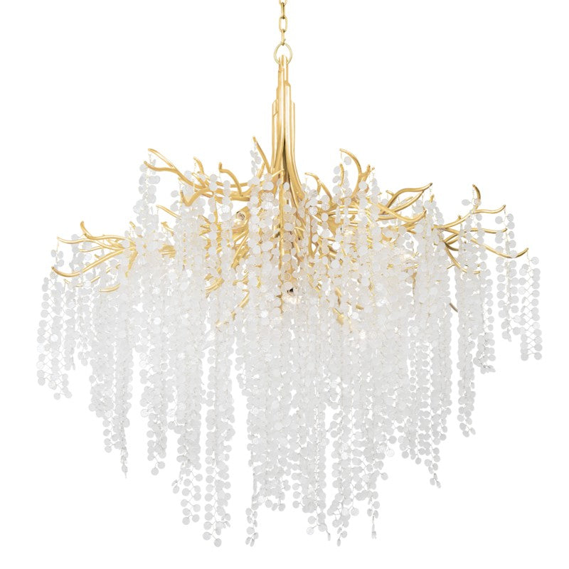 Corbett Lighting Canada - 12 Light Chandelier - Genoa - Gold Leaf- Union Lighting Luminaires Decor