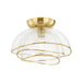Corbett Lighting Canada - One Light Flush Mount - Esme - Vintage Polished Brass- Union Lighting Luminaires Decor