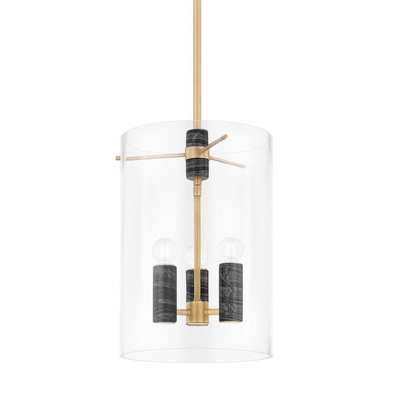 Corbett Lighting Canada - Three Light Lantern - Adonis - Vintage Brass- Union Lighting Luminaires Decor