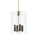 Corbett Lighting Canada - Four Light Lantern - Adonis - Vintage Brass- Union Lighting Luminaires Decor