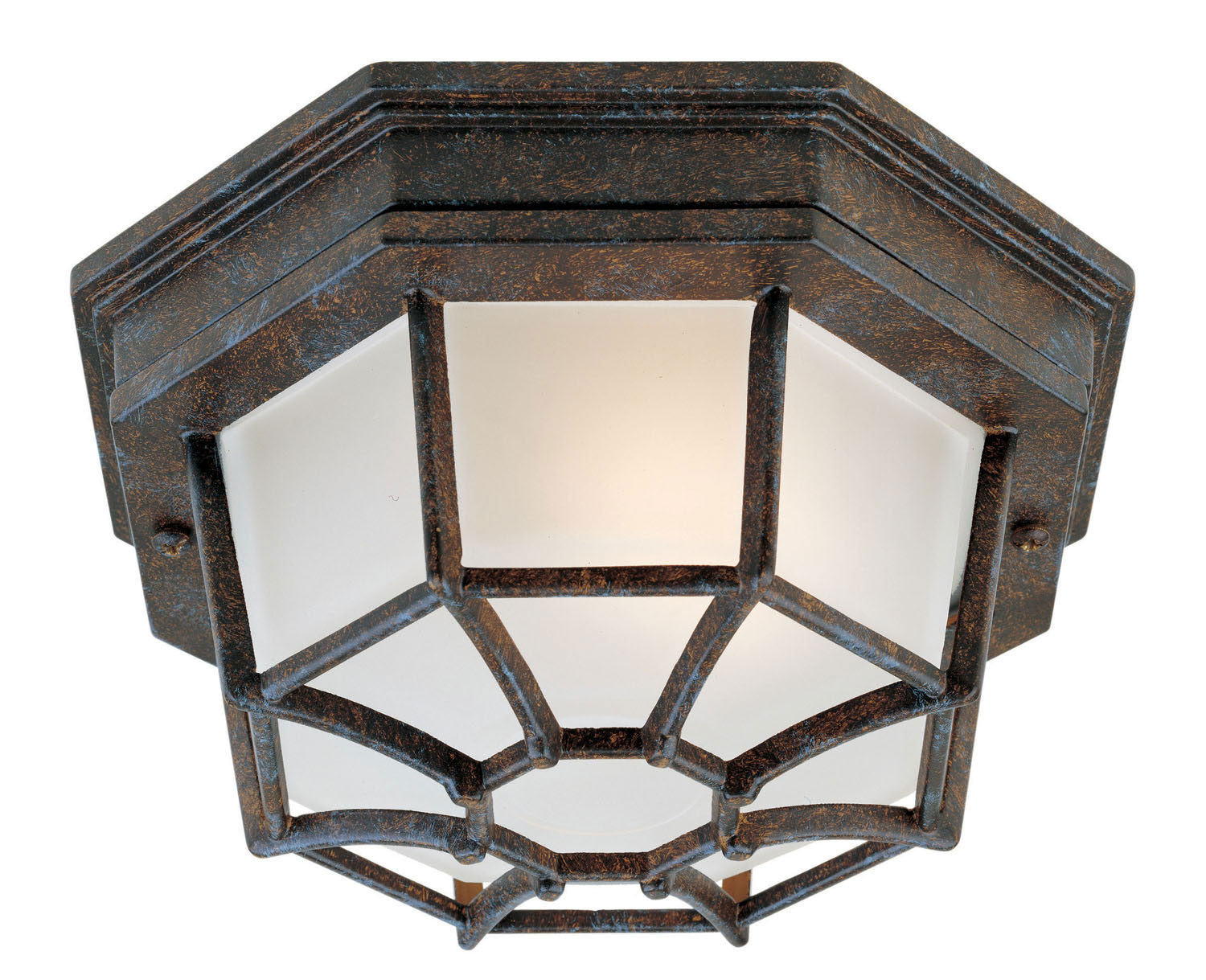 Savoy House - One Light Flush Mount - Exterior Collections - Rustic Bronze- Union Lighting Luminaires Decor