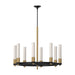 Alora Canada - Eight Light Chandelier - Rue - Brushed Gold|Matte Black/Brushed Gold|Warm Bronze- Union Lighting Luminaires Decor