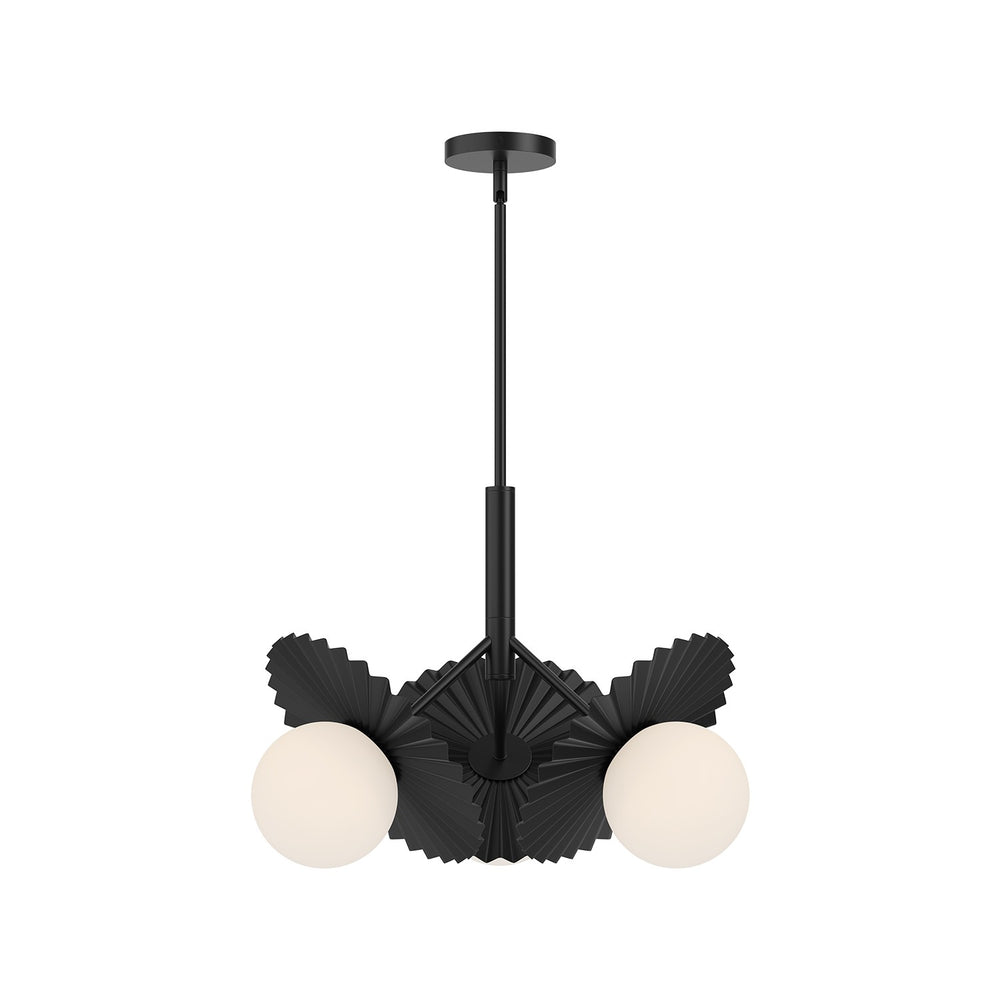 Alora Canada - Three Light Chandelier - Plume - Brushed Gold/Opal Glass|Matte Black/Opal Glass- Union Lighting Luminaires Decor