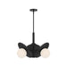 Alora Canada - Three Light Chandelier - Plume - Brushed Gold/Opal Glass|Matte Black/Opal Glass- Union Lighting Luminaires Decor