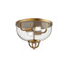 Alora Canada - Two Light Flush Mount - Lancaster - Aged Gold|Chrome|Matte Black- Union Lighting Luminaires Decor