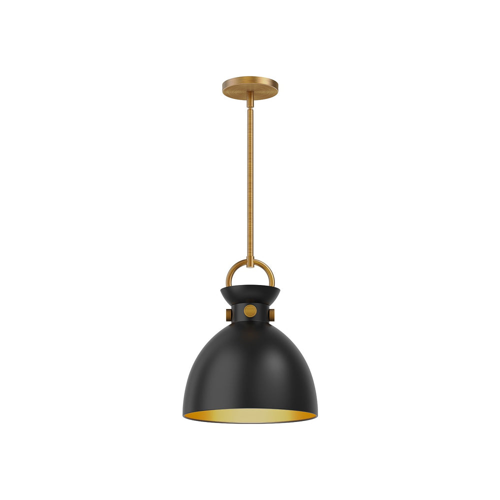 Alora Canada - One Light Pendant - Waldo - Aged Gold|Aged Gold/Matte Black|Matte Black/Aged Gold- Union Lighting Luminaires Decor