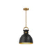 Alora Canada - One Light Pendant - Waldo - Aged Gold|Aged Gold/Matte Black|Matte Black/Aged Gold- Union Lighting Luminaires Decor