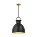 Alora Canada - One Light Pendant - Waldo - Aged Gold|Aged Gold/Matte Black|Matte Black/Aged Gold- Union Lighting Luminaires Decor