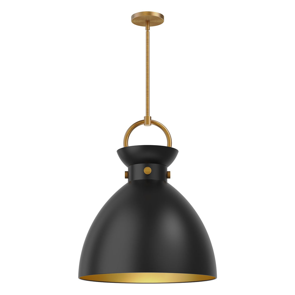 Alora Canada - One Light Pendant - Waldo - Aged Gold|Aged Gold/Matte Black|Matte Black/Aged Gold- Union Lighting Luminaires Decor