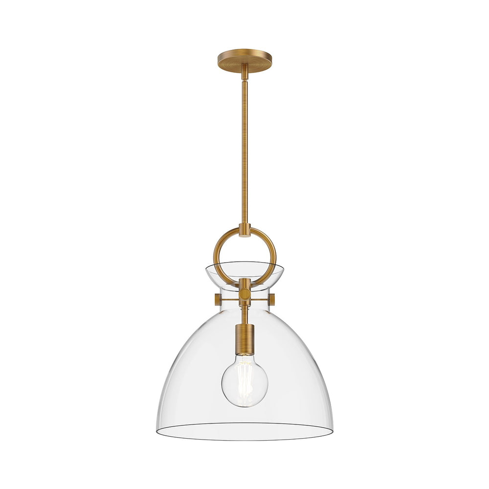 Alora Canada - One Light Pendant - Waldo - Aged Gold- Union Lighting Luminaires Decor