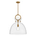 Alora Canada - One Light Pendant - Waldo - Aged Gold- Union Lighting Luminaires Decor