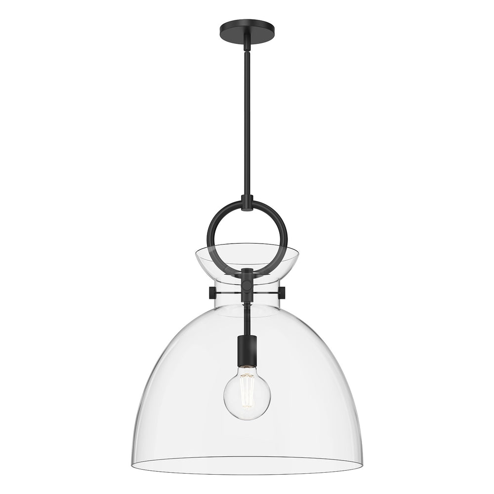 Alora Canada - One Light Pendant - Waldo - Matte Black- Union Lighting Luminaires Decor