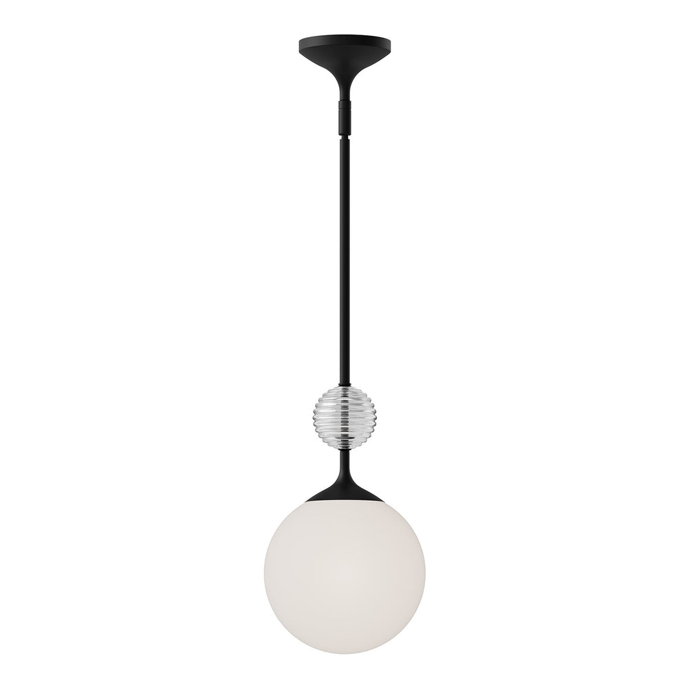 Alora Canada - One Light Pendant - Celia - Brushed Gold/Opal Glass|Matte Black/Opal Glass- Union Lighting Luminaires Decor