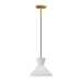 Alora Canada - One Light Pendant - Betty - Aged Gold/Opal Glass|Matte Black/Opal Glass- Union Lighting Luminaires Decor