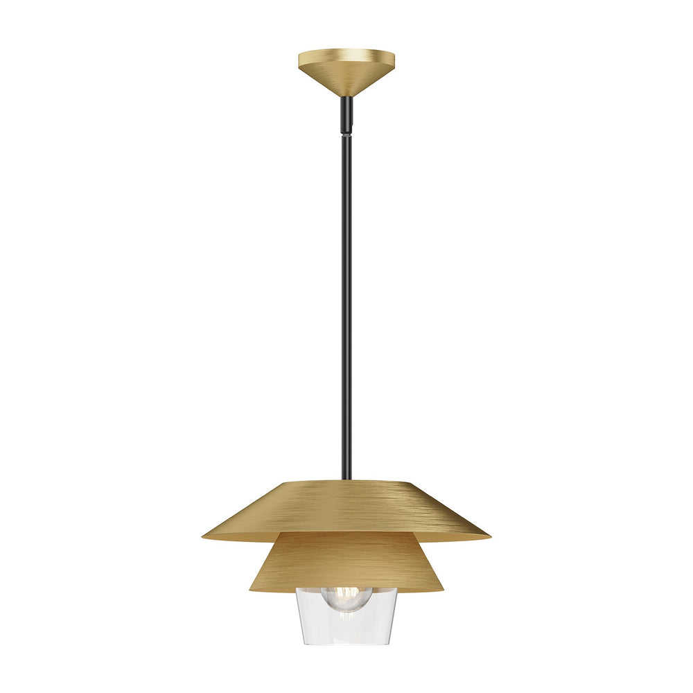 Alora Canada - One Light Pendant - Tetsu - Brushed Gold/Clear Glass|Matte Black/Clear Glass- Union Lighting Luminaires Decor