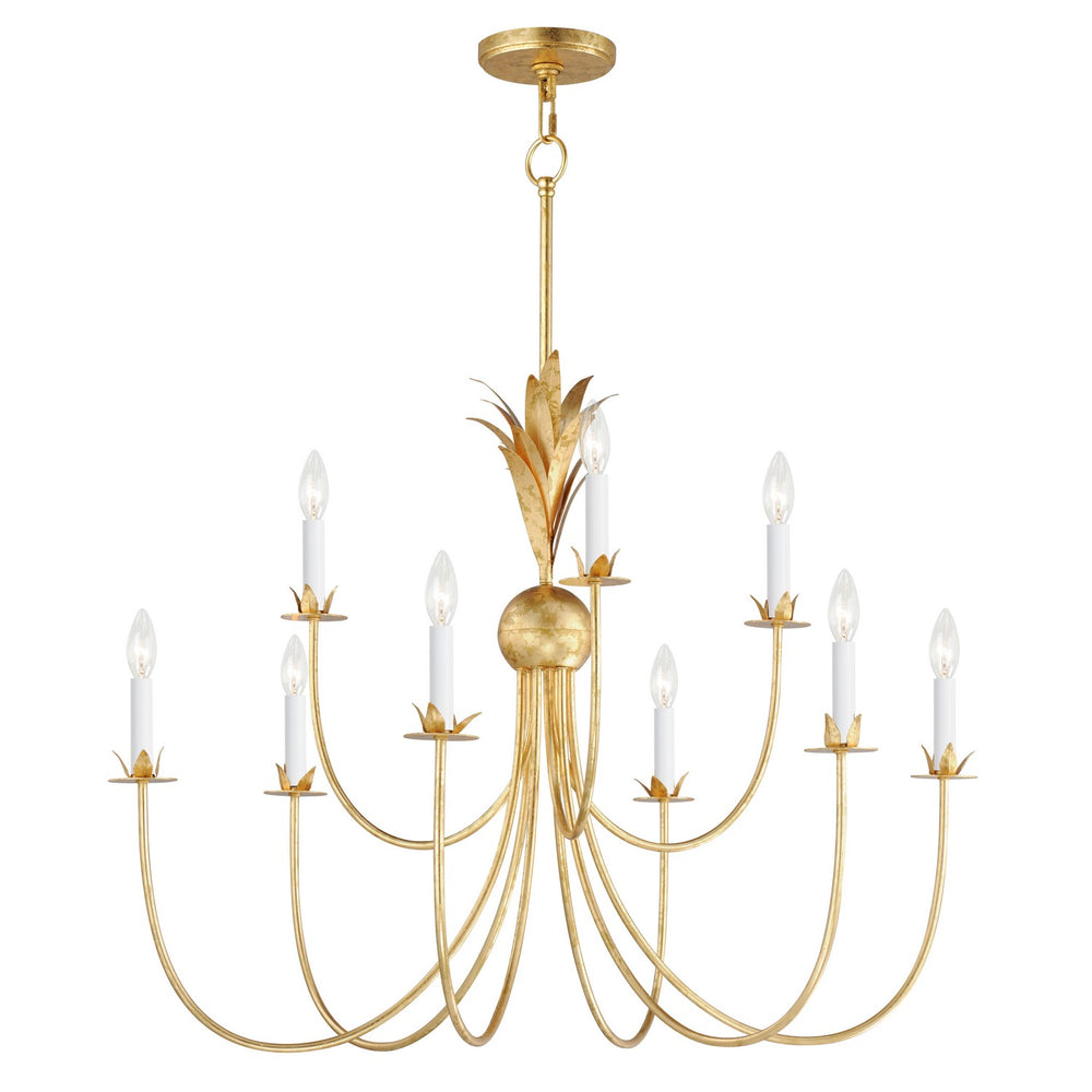 Maxim - Nine Light Chandelier - Paloma - Gold Leaf- Union Lighting Luminaires Decor