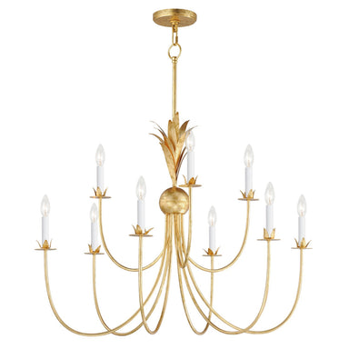 Maxim - Nine Light Chandelier - Paloma - Gold Leaf- Union Lighting Luminaires Decor