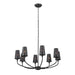 Kichler Canada - Eight Light Chandelier - Adeena - Black- Union Lighting Luminaires Decor
