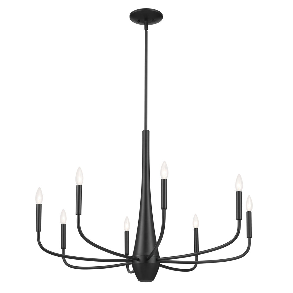 Kichler Canada - Eight Light Chandelier - Deela - Black- Union Lighting Luminaires Decor