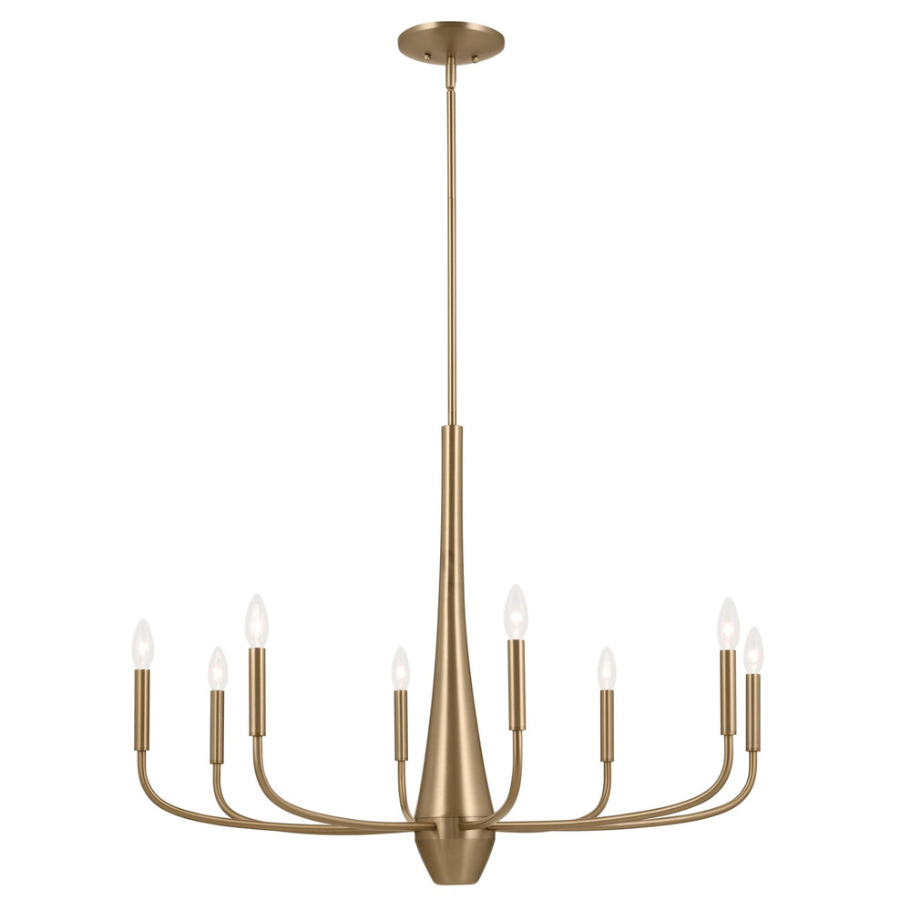 Kichler Canada - Eight Light Chandelier - Deela - Champagne Bronze- Union Lighting Luminaires Decor
