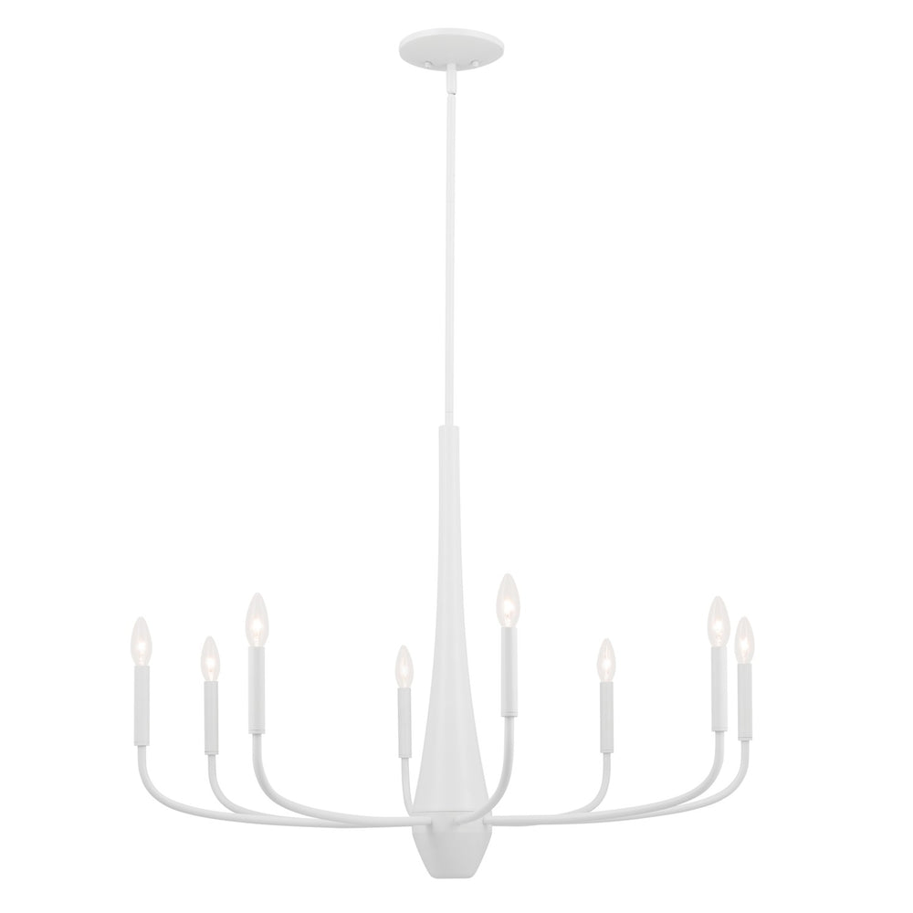 Kichler Canada - Eight Light Chandelier - Deela - White- Union Lighting Luminaires Decor