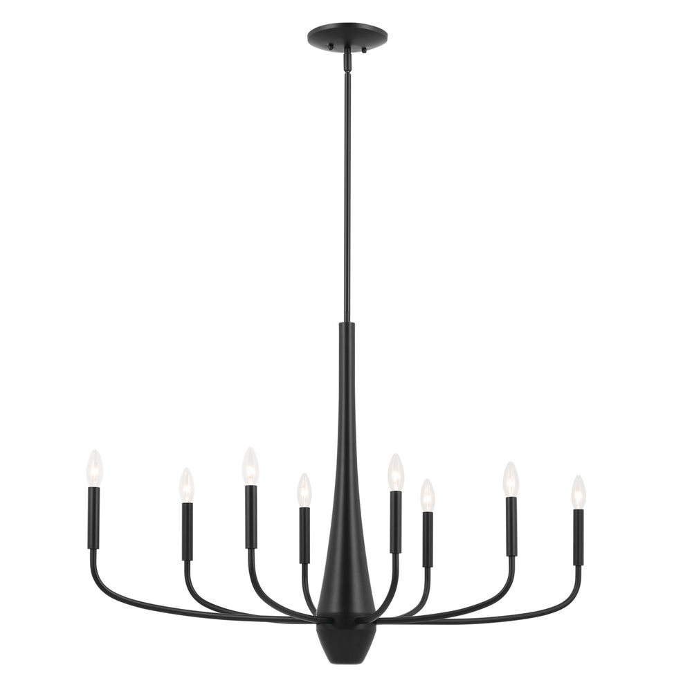 Kichler Canada - Eight Light Chandelier - Deela - Black- Union Lighting Luminaires Decor