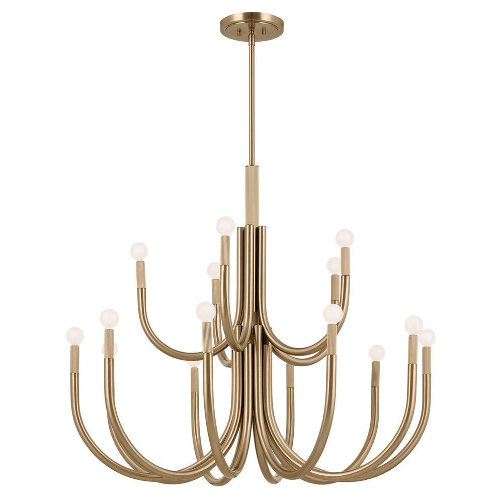 Kichler Canada - 15 Light Chandelier - Odensa - Champagne Bronze- Union Lighting Luminaires Decor
