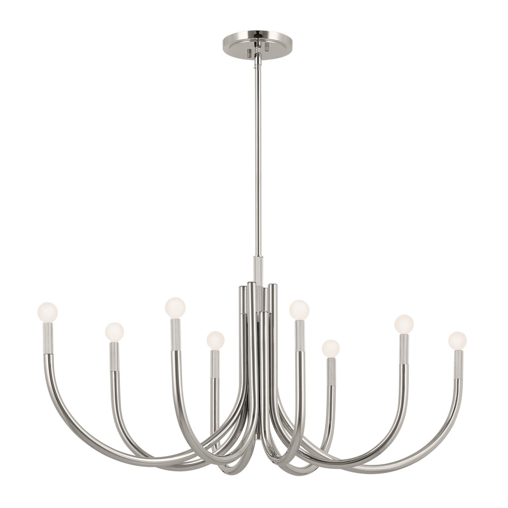 Kichler Canada - Eight Light Chandelier - Odensa - Polished Nickel- Union Lighting Luminaires Decor