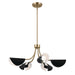 Kichler Canada - Five Light Chandelier/Semi Flush - Arcus - Champagne Bronze- Union Lighting Luminaires Decor