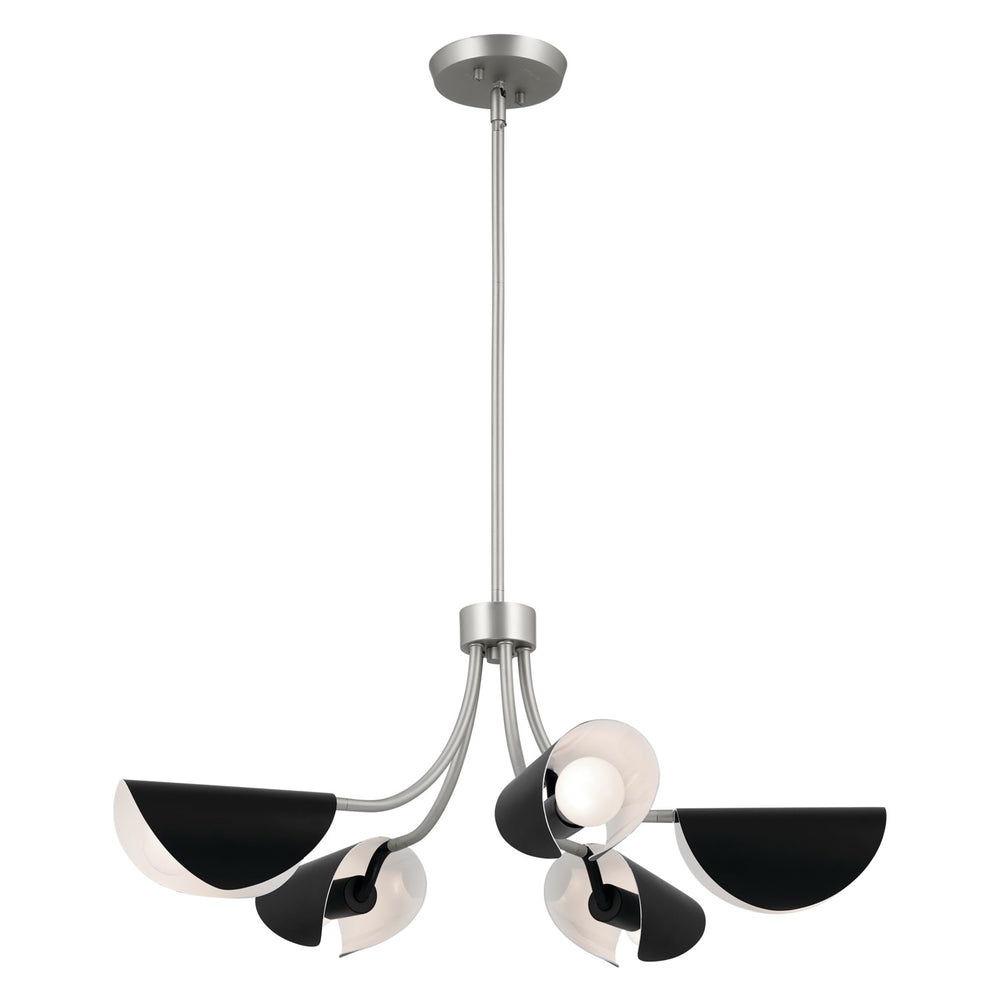 Kichler Canada - Five Light Chandelier/Semi Flush - Arcus - Satin Nickel- Union Lighting Luminaires Decor