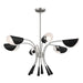 Kichler Canada - Six Light Chandelier - Arcus - Satin Nickel- Union Lighting Luminaires Decor