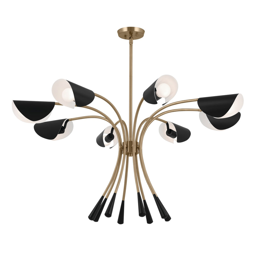 Kichler Canada - Eight Light Chandelier - Arcus - Champagne Bronze- Union Lighting Luminaires Decor