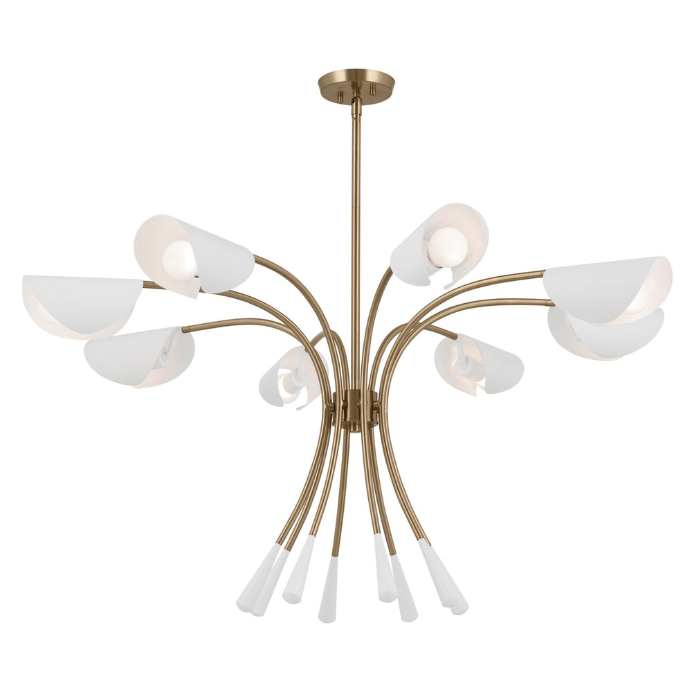 Kichler Canada - Eight Light Chandelier - Arcus - Champagne Bronze- Union Lighting Luminaires Decor
