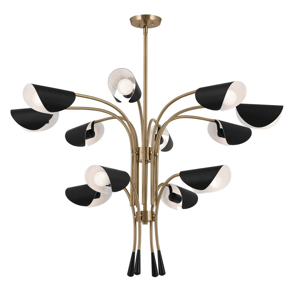 Kichler Canada - 12 Light Chandelier - Arcus - Champagne Bronze- Union Lighting Luminaires Decor