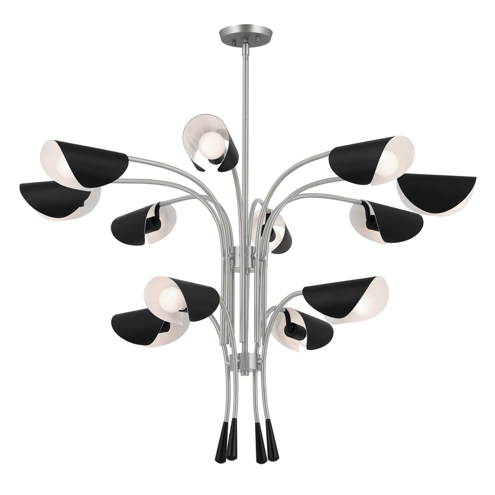 Kichler Canada - 12 Light Chandelier - Arcus - Satin Nickel- Union Lighting Luminaires Decor