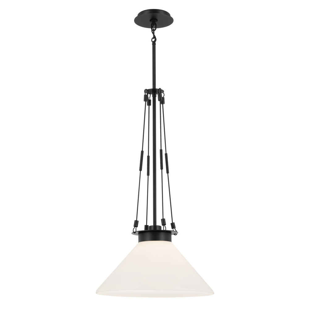 Kichler Canada - One Light Pendant - Albers - Black- Union Lighting Luminaires Decor