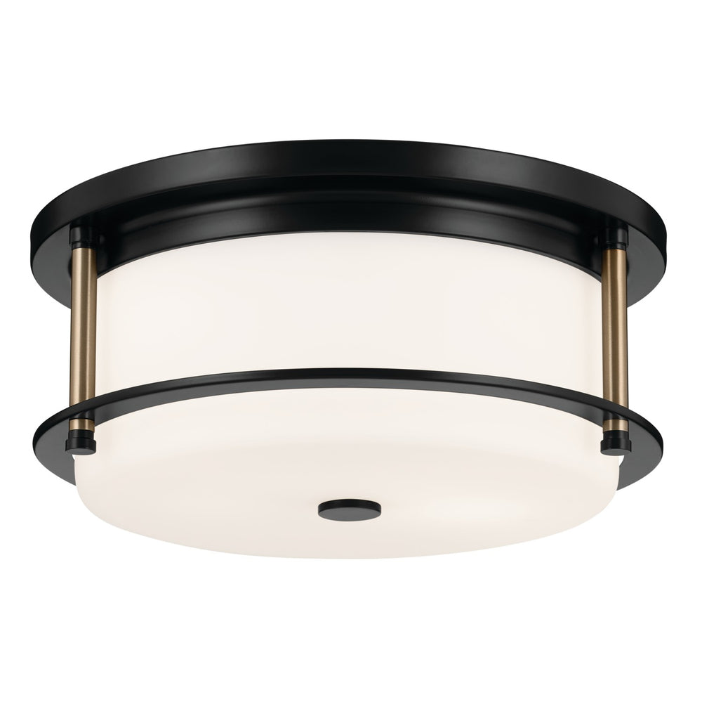 Kichler Canada - Two Light Flush Mount - Brit - Black- Union Lighting Luminaires Decor