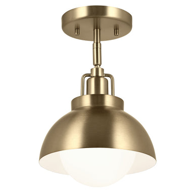Kichler Canada - One Light Semi Flush Mount - Niva - Champagne Bronze- Union Lighting Luminaires Decor