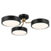 Kichler Canada - LED Semi Flush Mount - Sago - Black- Union Lighting Luminaires Decor