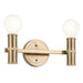 Kichler Canada - Two Light Bath - Torche - Champagne Bronze- Union Lighting Luminaires Decor