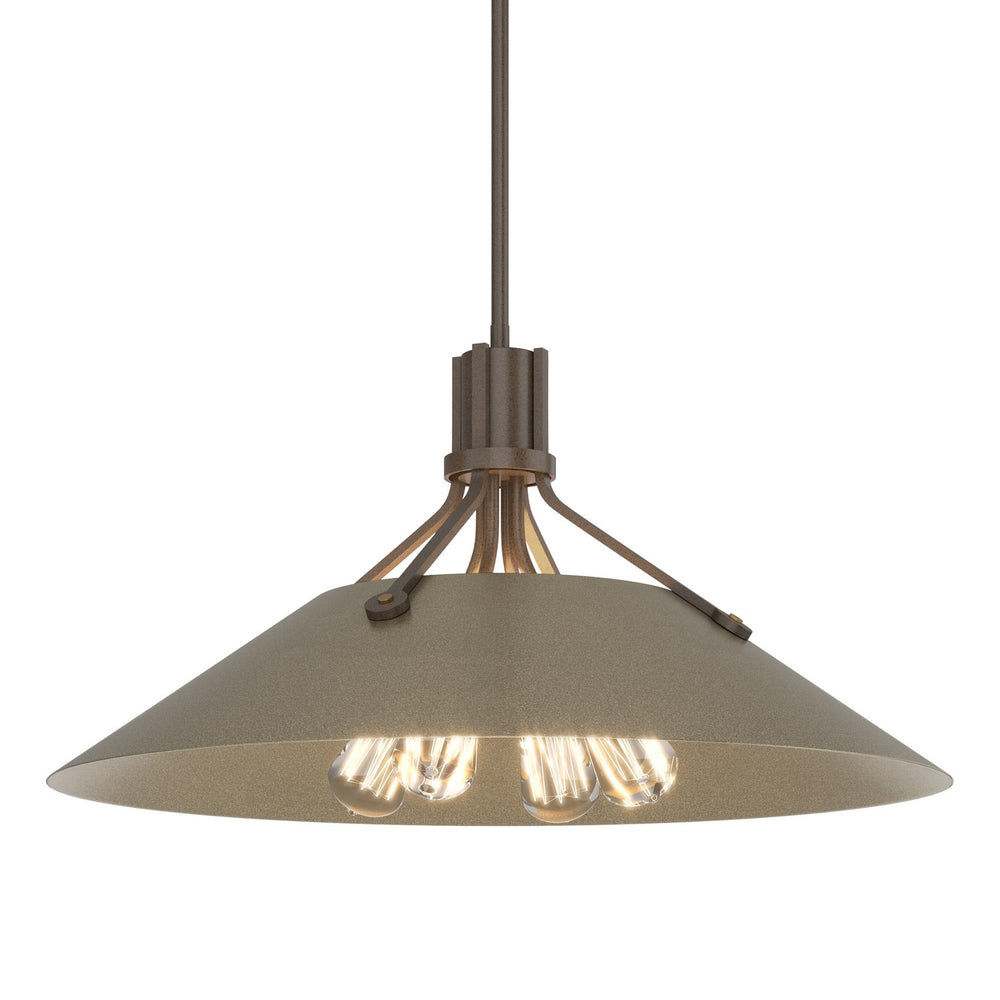 Hubbardton Forge - Four Light Pendant - Henry - Bronze- Union Lighting Luminaires Decor