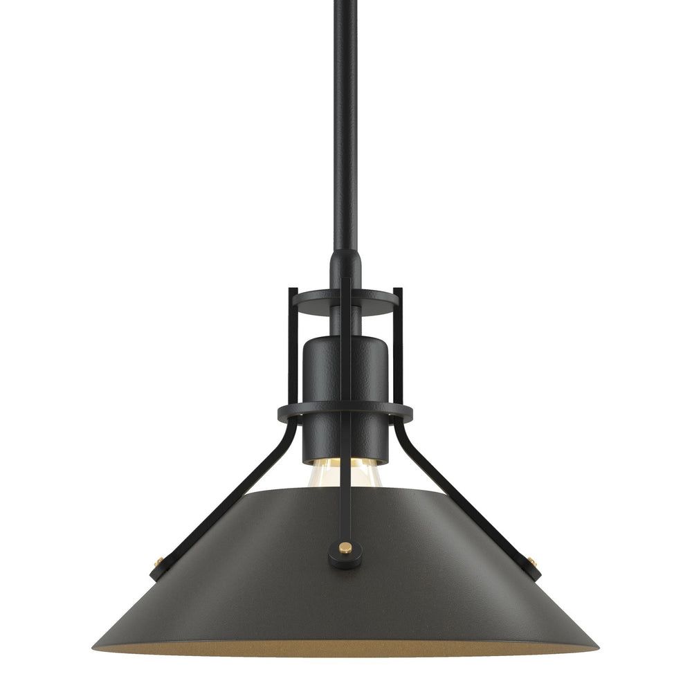 Hubbardton Forge - One Light Mini Pendant - Henry - Black- Union Lighting Luminaires Decor