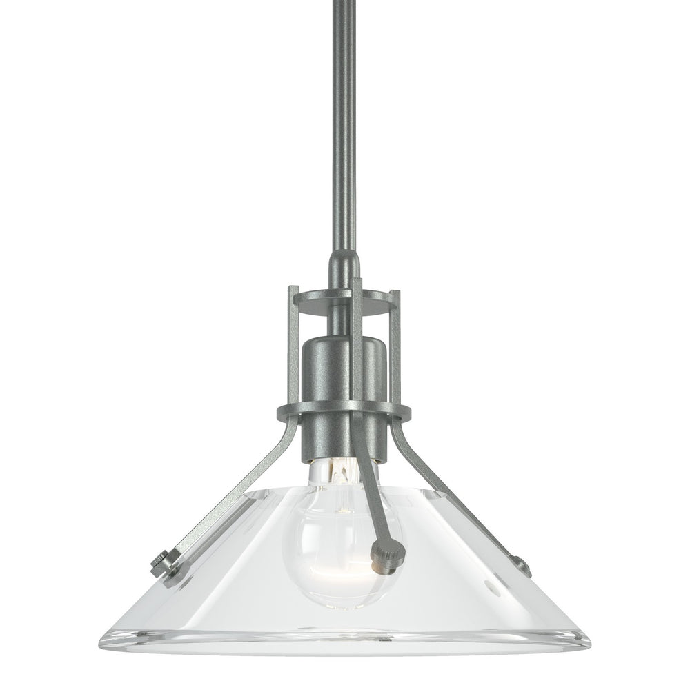 Hubbardton Forge - One Light Mini Pendant - Henry - Vintage Platinum- Union Lighting Luminaires Decor