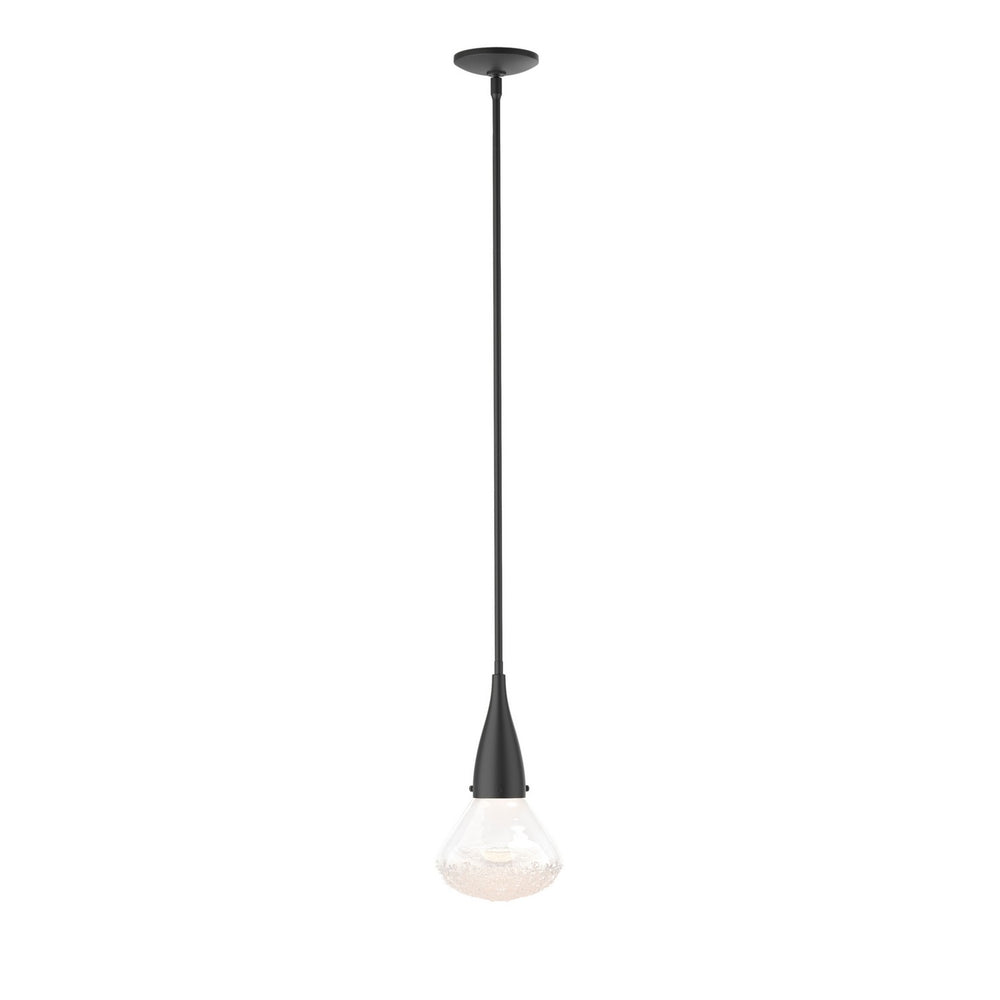 Hubbardton Forge - One Light Mini Pendant - Fritz - Black- Union Lighting Luminaires Decor