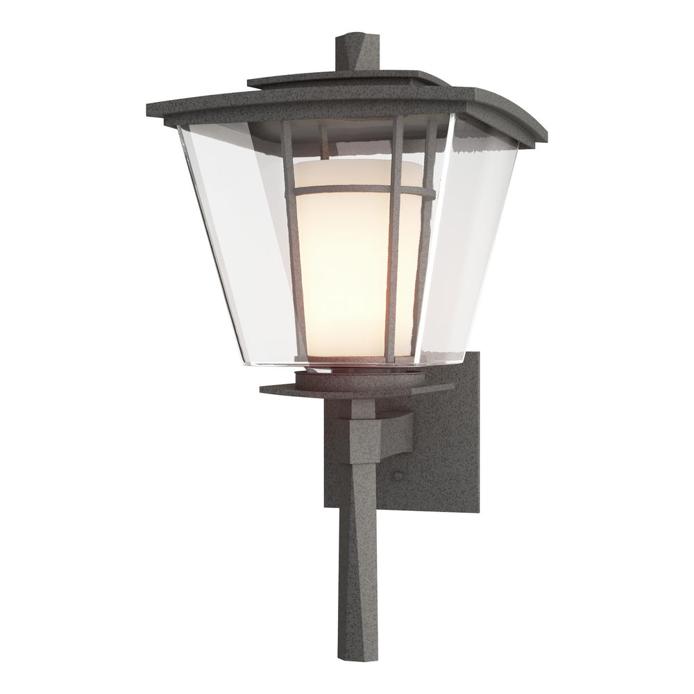 Hubbardton Forge - One Light Outdoor Wall Sconce - Beacon Hall - Coastal Natural Iron- Union Lighting Luminaires Decor