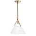 Dainolite Canada - One Light Pendant - Nicole - Aged Brass- Union Lighting Luminaires Decor